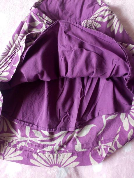 Bavlněné letní šaty, kolem krku s podšívkou, vertbaudet,92