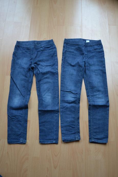 Džínové legíny 2ks, h&m,122