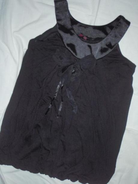 Luxusní černý delší balónový topík pro slečny, young dimension,140