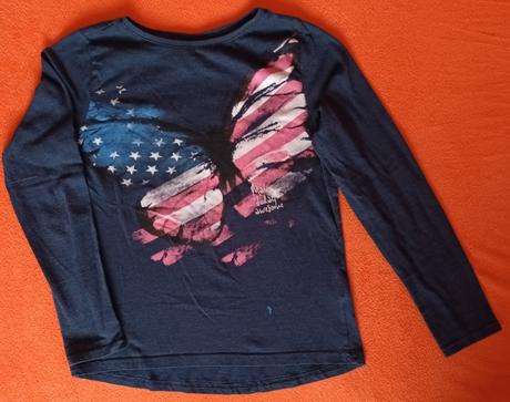 Dívčí triko dlouhý rukáv tmavě modré takko, takko,146