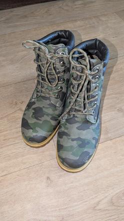 T523  kotníkové maskáčové boty vel. 37, 37