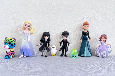 Figurky harry potter, sofie, elsa, 9 kusů,