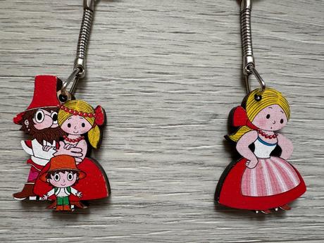 Přívěsek - manka, rumcajs, cipísek, 2 ks,