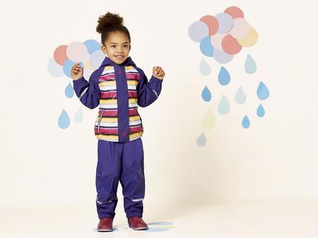 Pruhovaná bunda nepromokavá vel. 122/128, lupilu,122 / 128