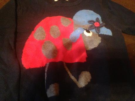 Dívčí svetr - svetřík beruška, next,98