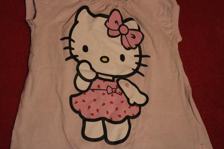 Dívčí tričko hello kitty, h&m,68