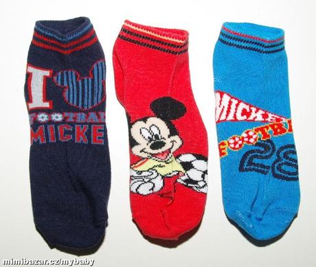 Kotníkové ponožky mickey mouse 3pack, disney,92 / 98 / 104 / 110