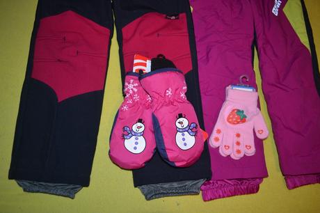 2x oteplené softshellové,šusť.kalhoty,na 3-4r.ruka, wolf,98