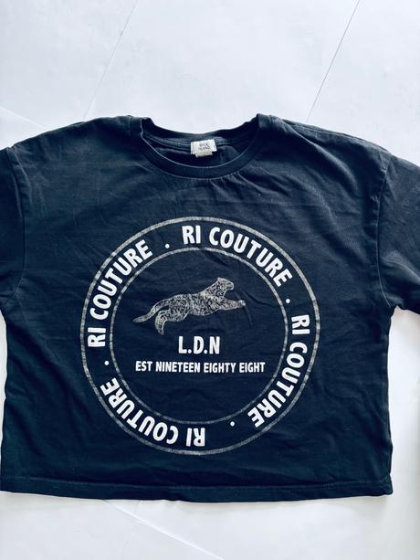 Triko crop top - v.9 /10 let, river island,140