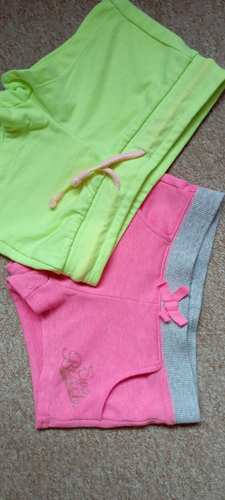 2x neon šortky zn."h&m a girls" vel."98", h&m,98
