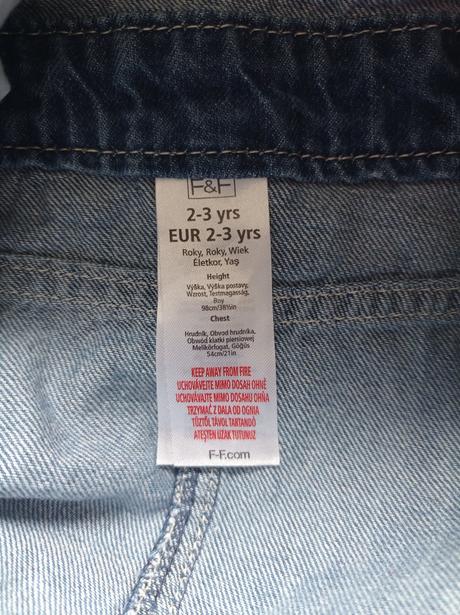 Šaty riflové 98 f&f, f&f,98