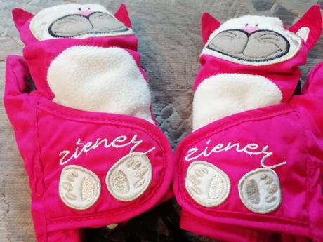 Rukavice nošené značkové- ziener 2-3roky, 74