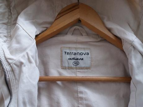 Krémová bunda s kapucí, terranova,xs
