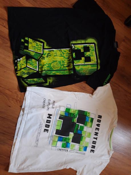 2x tričko trička minecraft i jednotlivě, 164