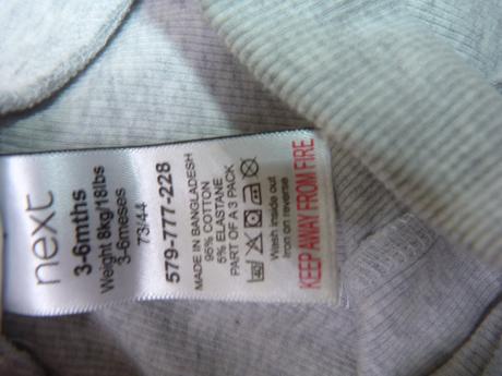 Next bavlněné žebrované kalhoty vel. 68, next,68