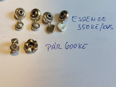 Přebytky přívěšku a korálku, pandora