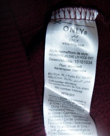 Super teplá mikina s kapucí - vel.l-xl, only,l