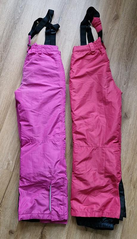 3x oteplovací kalhoty, 134