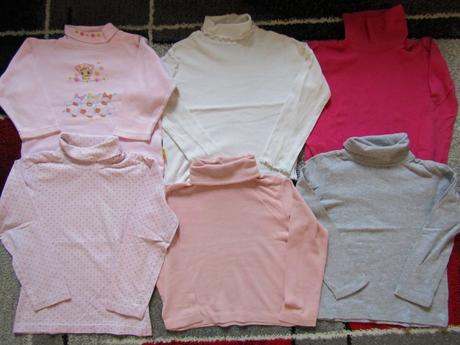 6x rolák pro holku vel.110/116 zn.items,h&m,lupilu, h&m,116