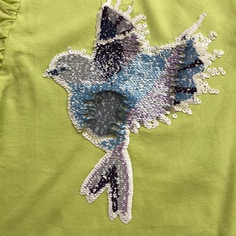 Yigga tricko s volanky menivy obrazek ptacka 134/1, yigga,134