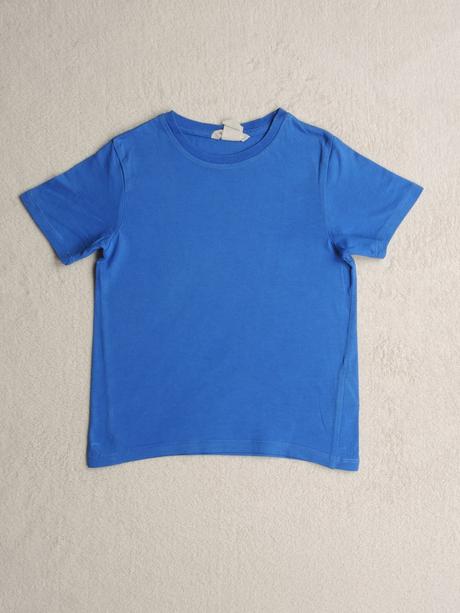 Lehké modré tričko zn. hm, h&m,104