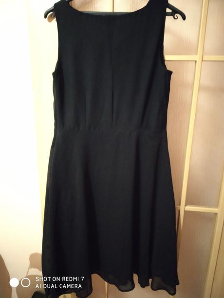 Šifonové šatičky - černé, 40