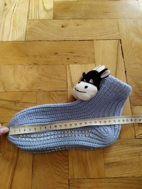 Modré ponožky s krávou, 30