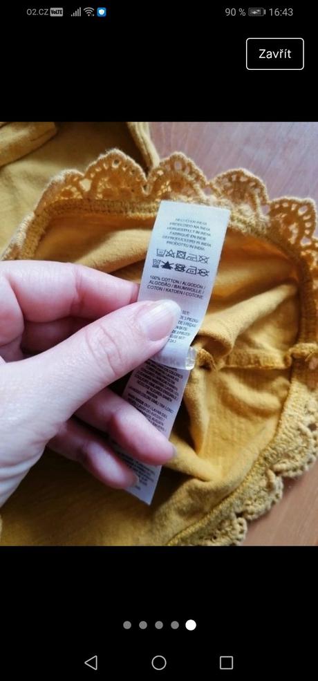 Dětské hořčicově žluté tričko, primark, primark,92