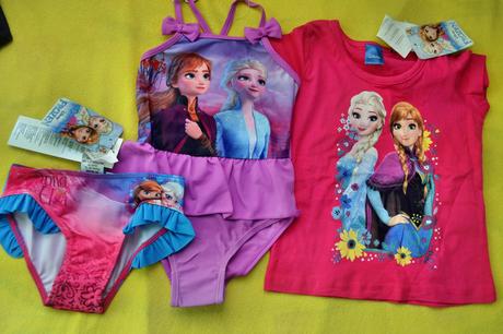 Letní set frozen na 2-3r.tričko,plavky, disney,92 / 98