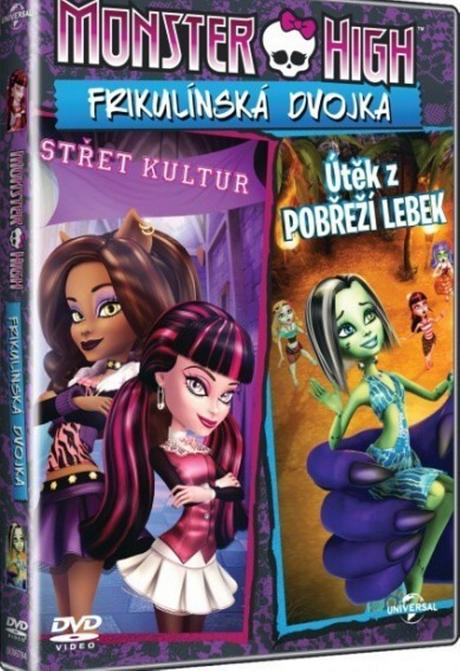 Nové dvd monster high- frikulínská dvojka,