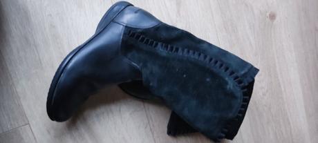 Nádherné kožené kozačky zn. clarks vel. 34, clarks,34