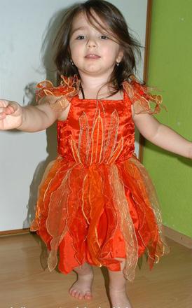 Karnevalové šaty čertice, ohnivá víla, čarodějnice, 