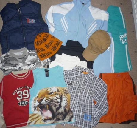 Balík oblečení vel 98 h&m, loap, next, 86–98
