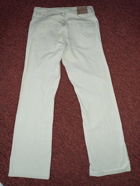 Krémové kalhoty c&a 34/30, c&a,m