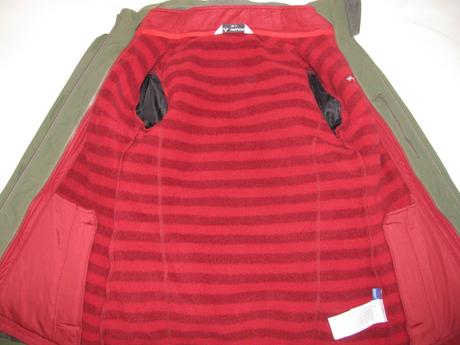 Zimní khaki bunda s kapucí 3 v jednom vaude v.38/s, s