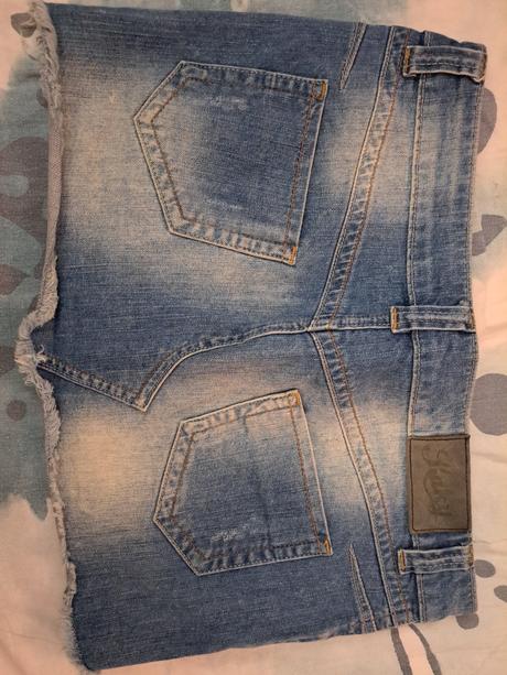 Džínová minisukně, xs