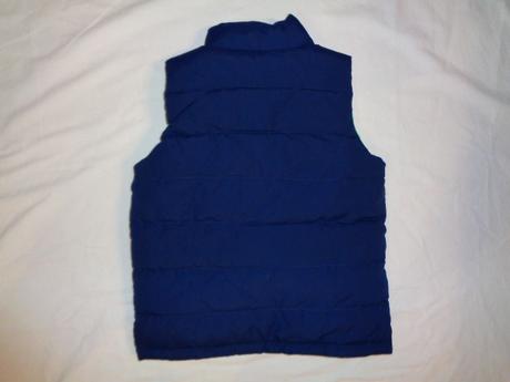 Luxusní oboustranná zimní vesta - zelená a modrá, tcm,122 / 128