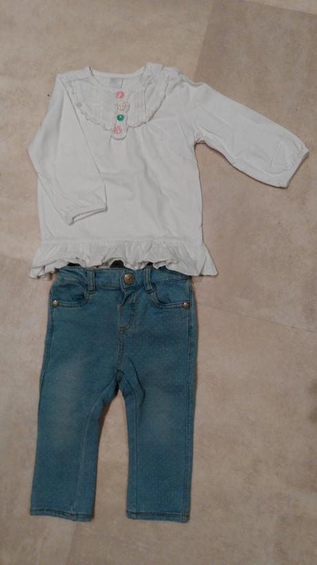 Tunika a džínové leginy, dopodopo,68
