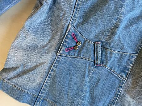 Džínová bunda/sako, vel s spíše xs, big bell, xs