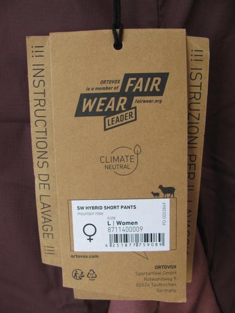 Dámské sportovní capri kalhoty ortovox sw hybrid, l