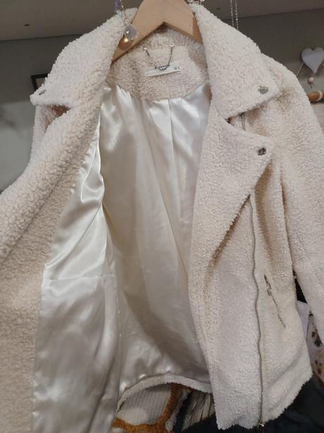 Krémový teddy kabátek reserved, reserved,s