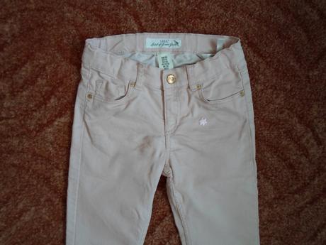 Růžové kalhoty rifle džíny h&m, h&m,122