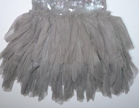 Šedé sváteční šatičky, next,80