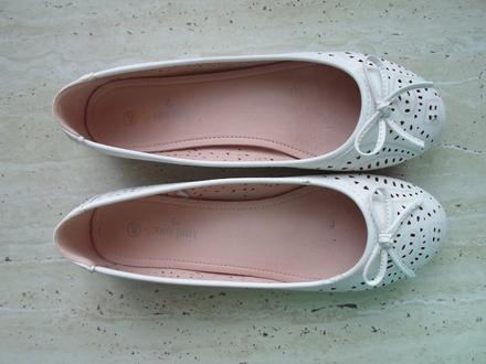 Bílé boty baleríny, 40