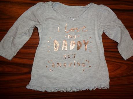 Pěkné šedé tričko se zlatým nápisem, george,74