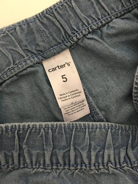 Dívčí riflové kraťásky carter's (5 - 6 let), carter's,116