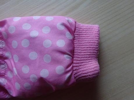 Zimní růžová bunda s puntíky, vel. 92, funky diva,92