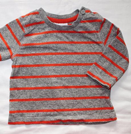 Av40. pruhované tričko 0-3 měs., f&f,62