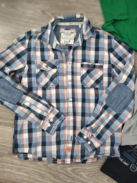 Trika dl.+ kr.rukáv + košile vel.146, 140–152