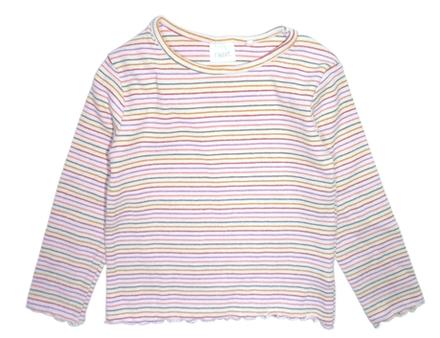 Žebrované barevně pruhované tričko vel.86, next,86
